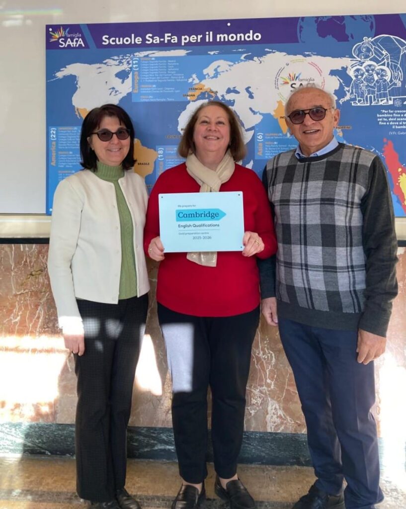 il Coordinatore Attività Educative e Didattiche prof.sa Galli, la prof.sa Basta e fratel Vittorio